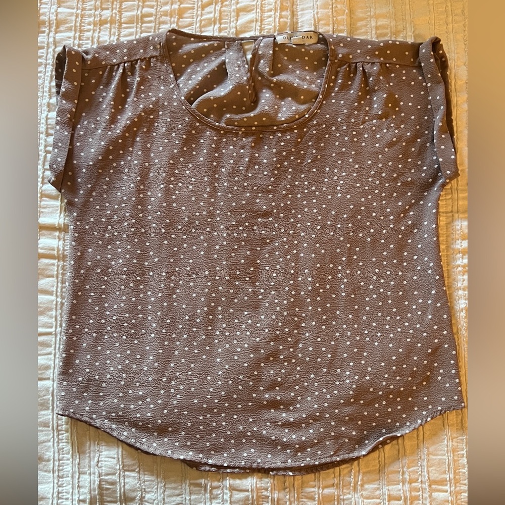 Polka Dot Brown Women's Top